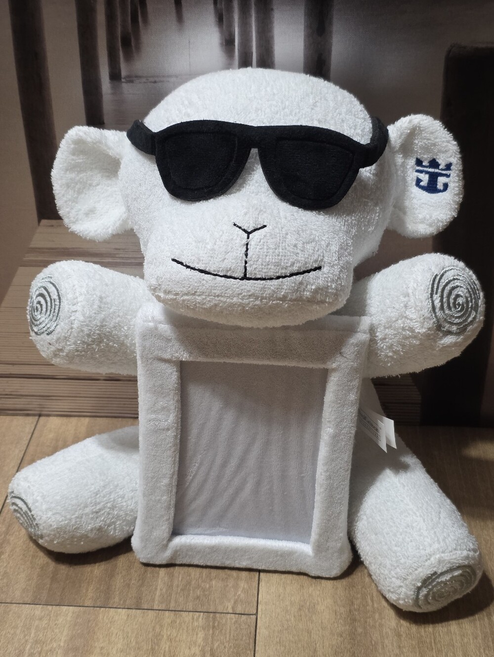 Royal Caribbean International Towel Monkey Stuffed Plush With Sunglasses